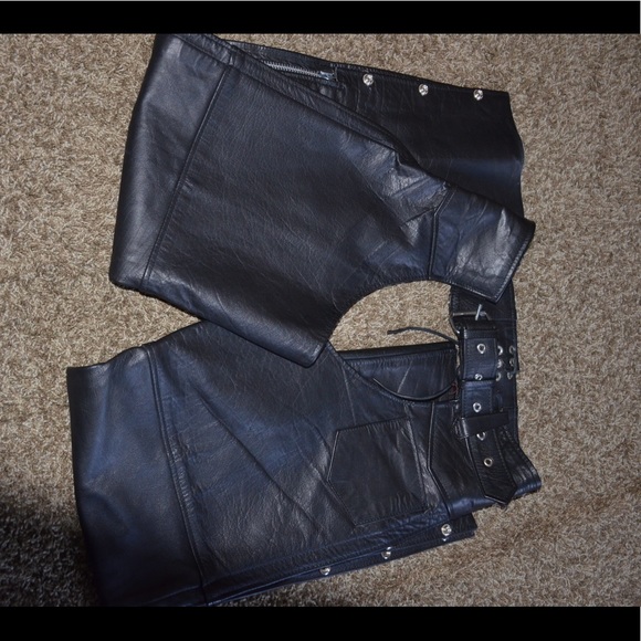 Leather riding chaps - Picture 3 of 8